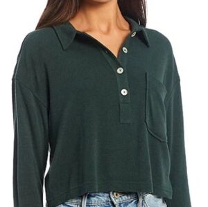 Elegant Dark Green Button Down Shirt